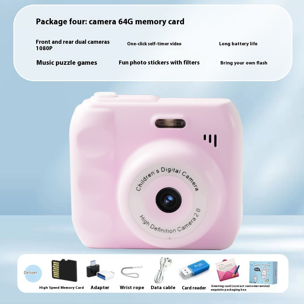 Newly Released at Buy Center: Children's Digital Camera Campus MINI HD Pixel Pink 64g