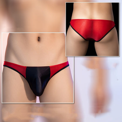 See-through Thin Transparent Silky Men's Low Waist Briefs Buy Center