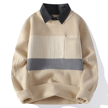 Knitwear For Autumn And Winter Coat Loose And Handsome All-match Sweater Men Buy Center