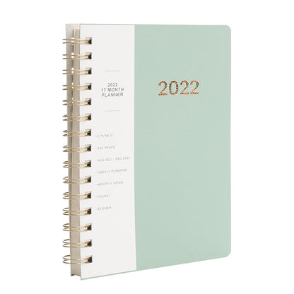 Newly Arrived at Buy Center: English 365 Day Coil Annual Calendar Student Plan Notebook Green