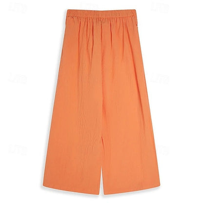 Men's Linen Trousers Summer Stretch