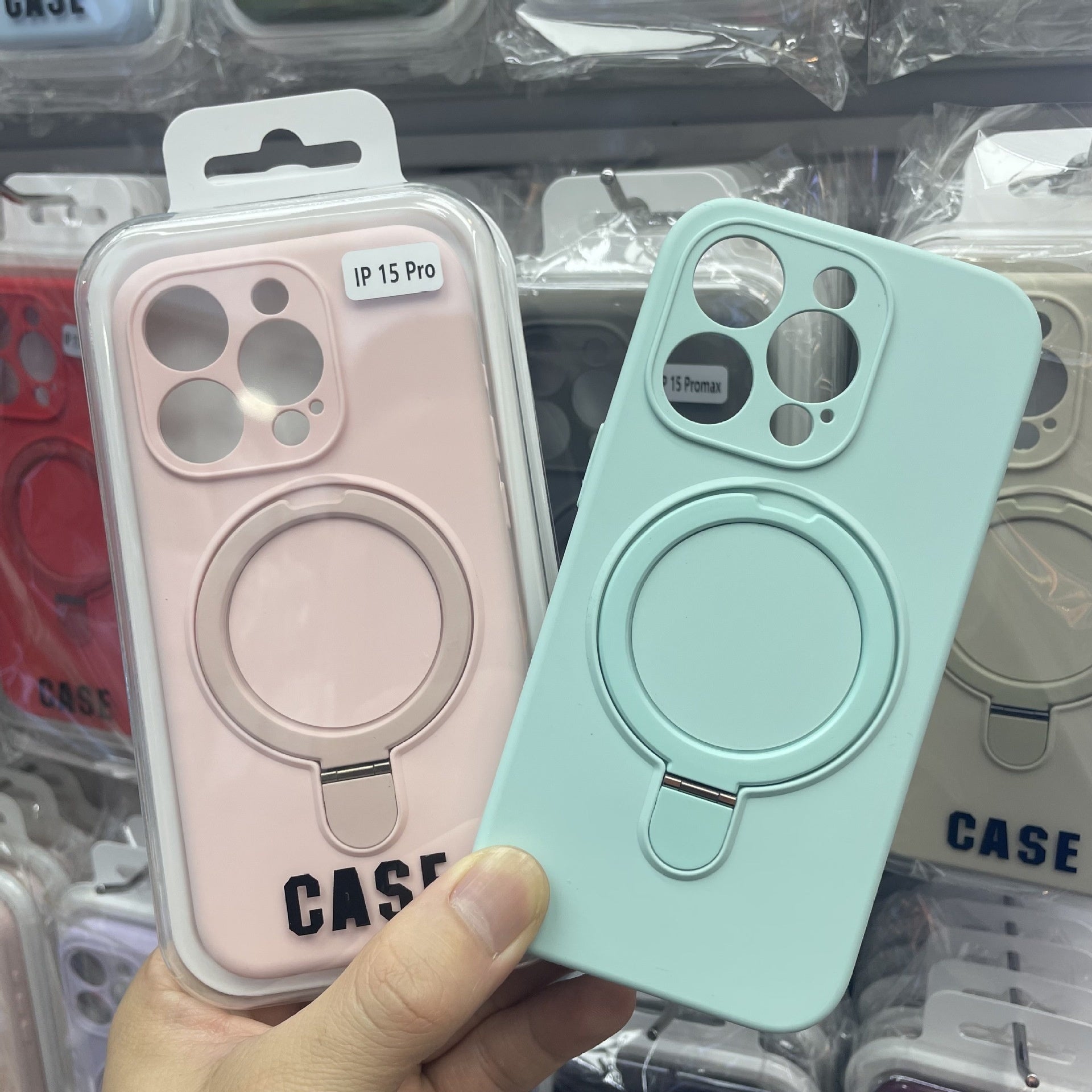 Newly Released at Buy Center: Liquid Silicone Magnetic Bracket Phone Case