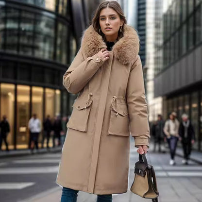 Parka Women's Overknee Long Cotton Coat Jacket Trench Coat | Women's Clothing-Outerwear & Jackets-Wom | Buy Center