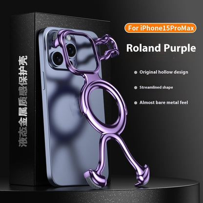 Fresh on the Scene at Buy Center: Applicable Phone Case Drop-resistant Hollow Protective Cover Roland Purple