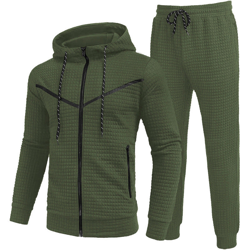 Fresh on the Scene at Buy Center: Men's Fashion Fashion Zipper Hooded Suits Army Green