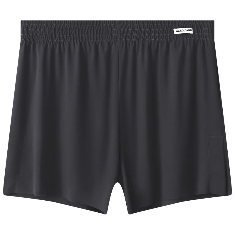 Newly Arrived at Buy Center: Men's Summer Exercise Workout Quick-drying Ice Silk Shorts Dark Gray