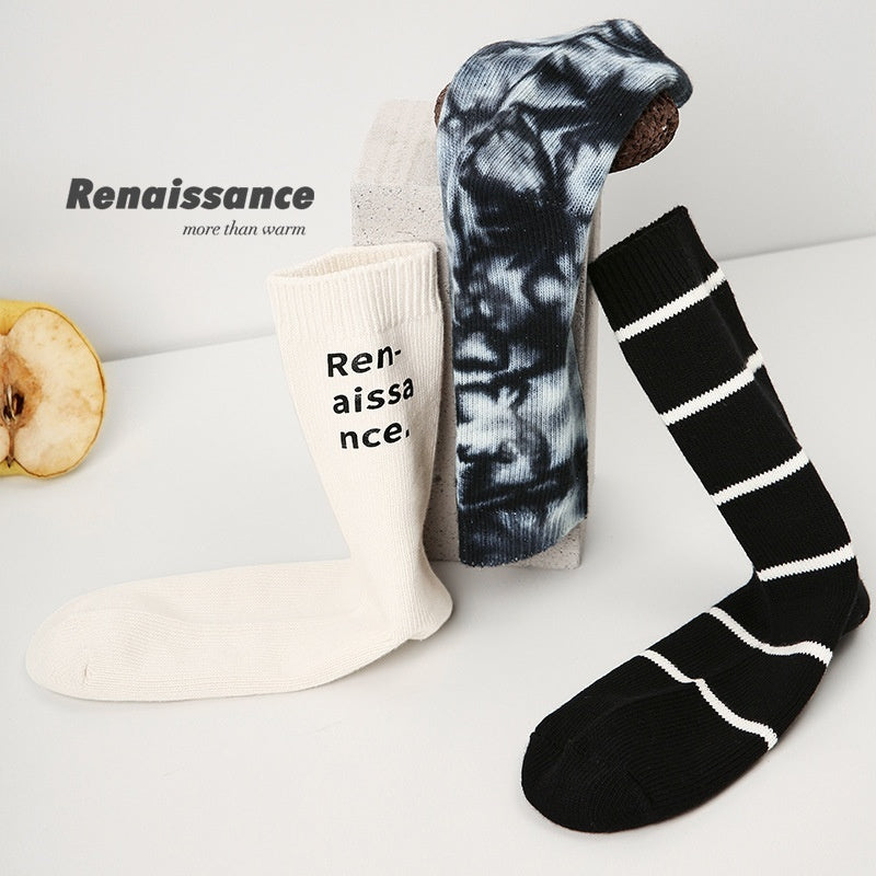 Chaussettes tube Renaissance Original Lettres simples Homme