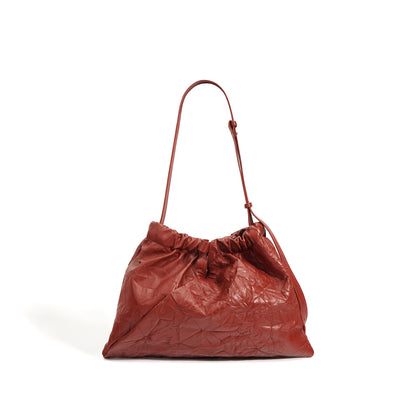 Trending Now at Buy Center: Women's Leather Shoulder Messenger Bag Brick Red