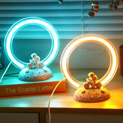 Fresh Arrivals at Buy Center: Creative Halo Knight Night Light Cycling Astronaut Decoration