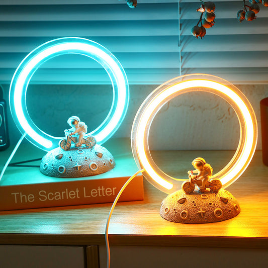 Fresh Arrivals at Buy Center: Creative Halo Knight Night Light Cycling Astronaut Decoration