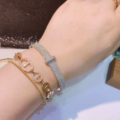 Fashion Simple Micro-inlaid Lock Exquisite Bracelet