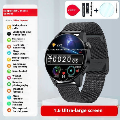 Pulsera deportiva reloj inteligente presión arterial masculino Bluetooth