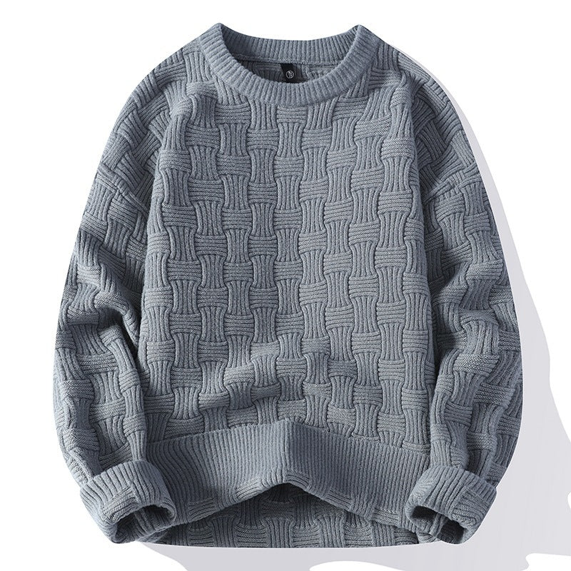 Knitted Men's New Fashion Round Neck Sweater Buy Center