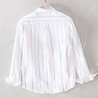 Just Arrived at Buy Center: Casual Men's Striped Long Sleeve Shirt