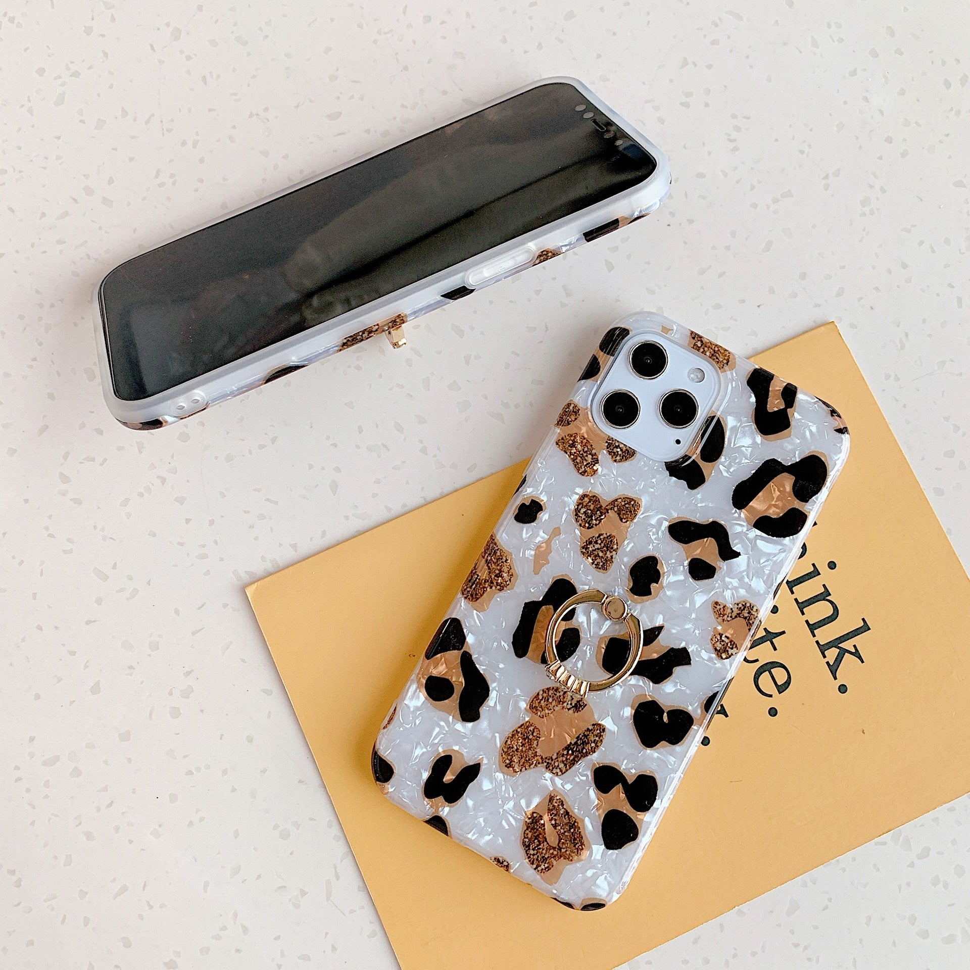 Fresh on the Scene at Buy Center: Leopard Print Shell Pattern Drop-resistant Phone Case