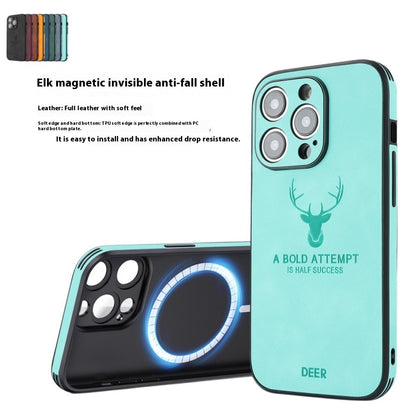 16 Series Magnetic Charging Moose Head Printing Phone Case Buy Center