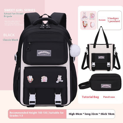 Student Schoolbag Large Capacity Burden Reduction Children Backpack