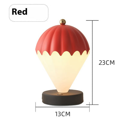 New Hot Air Balloon Light Bedroom Bedside Decoration Table Lamp Red