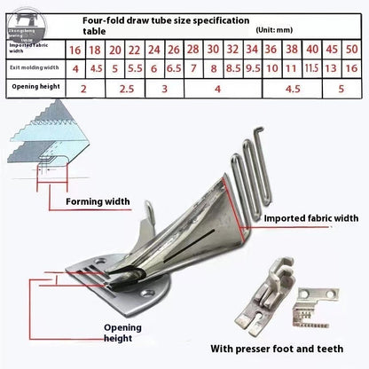 Newly Released at Buy Center: Thin Material Roll Edge Pulling Tube Chiffon Edge Wrapping Device