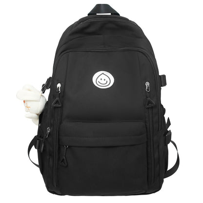 Hot New Items at Buy Center: Schoolbag Female College Student Primary School Student High School Student Large-capacity Backpack Black