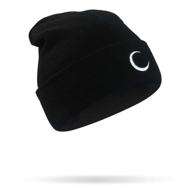 Casquette en laine Hip Hop Fashionmonger Chapeau tricoté créatif avec broderie météo