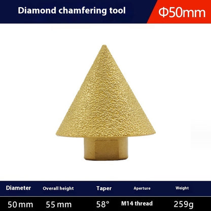 Newly Released at Buy Center: Brazing Diamond Chamfering Machine Ceramic Tile Marble Drilling M14 50mm Brazing Chamferer