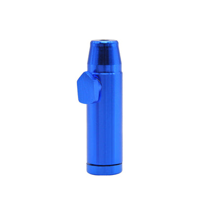 Newly Released at Buy Center: Xingbus Direct Sales Metal Pipe Aluminum Cigarette Holder Metal Bullet Snuff Metal Pipe Flat Head Metal Blue