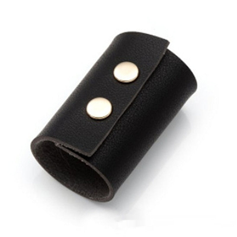 Women's Retro Buckle Leather Hair Ring Buy Center