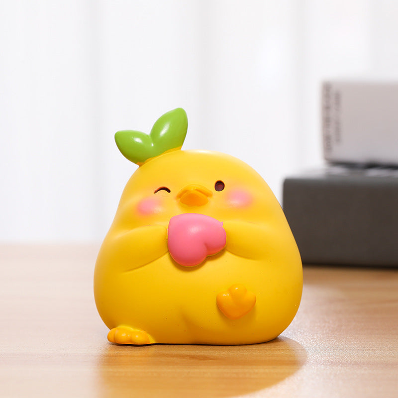 Fresh Arrivals at Buy Center: Chick Animal Resin Craft Table Decorations Furnishings Ornaments Cute Chicken Party Love