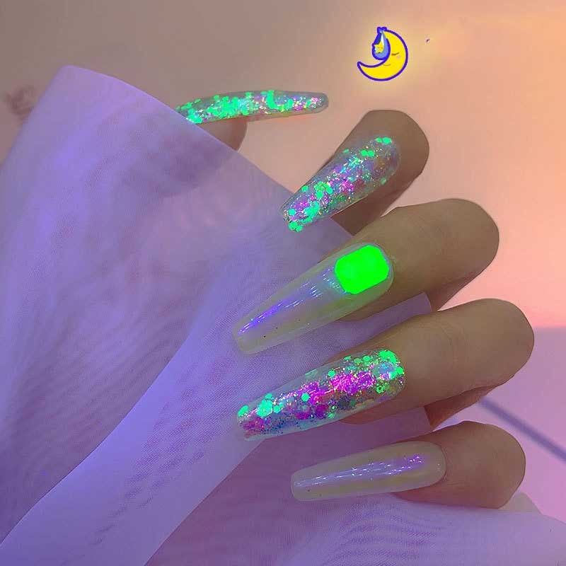 Nail Art Luminous Symphony Glitter Sequin Set