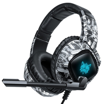 Newly Released at Buy Center: Camouflage Color Head-mounted RGB Computer Wired Bass Gaming Headset For E-sports