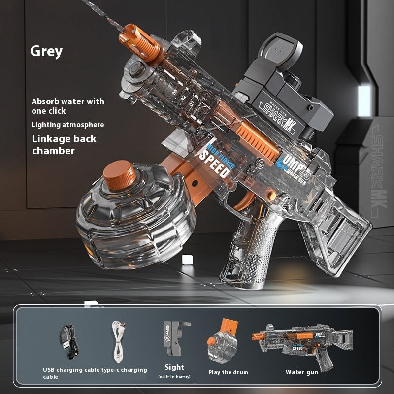 Fresh Arrivals at Buy Center: Light UMP45 Electric Water Gun Large Capacity UMP45 Transparent Gray