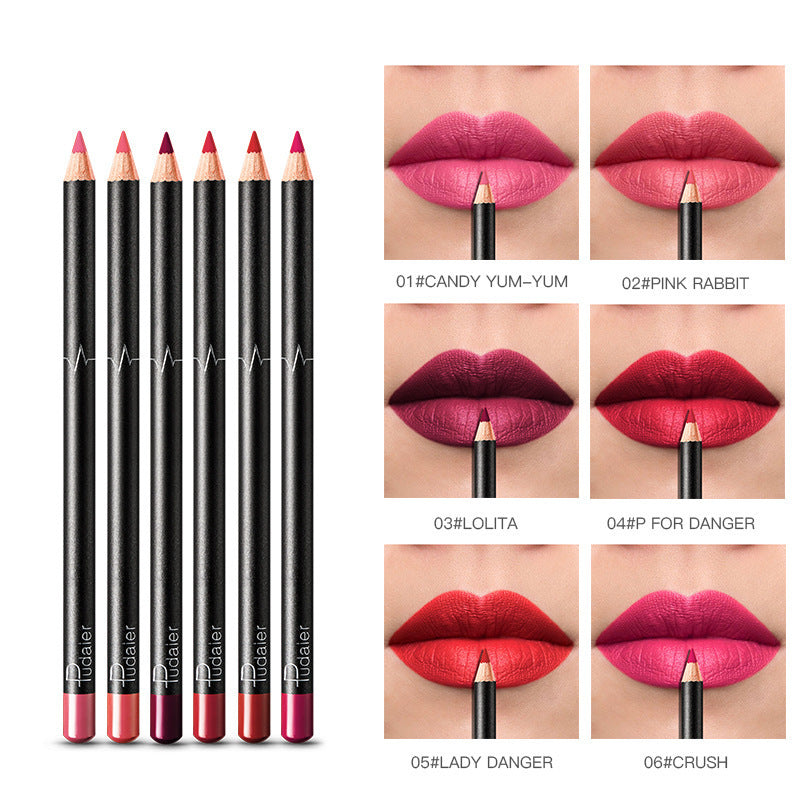 Fresh on the Scene at Buy Center: 36 Color Lip Liner Waterproof Non-smudge Nude Color