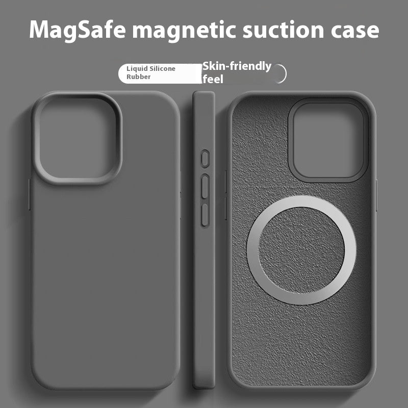 Fresh Arrivals at Buy Center: Phone Case Magnetic Liquid Silicone Graphite Color