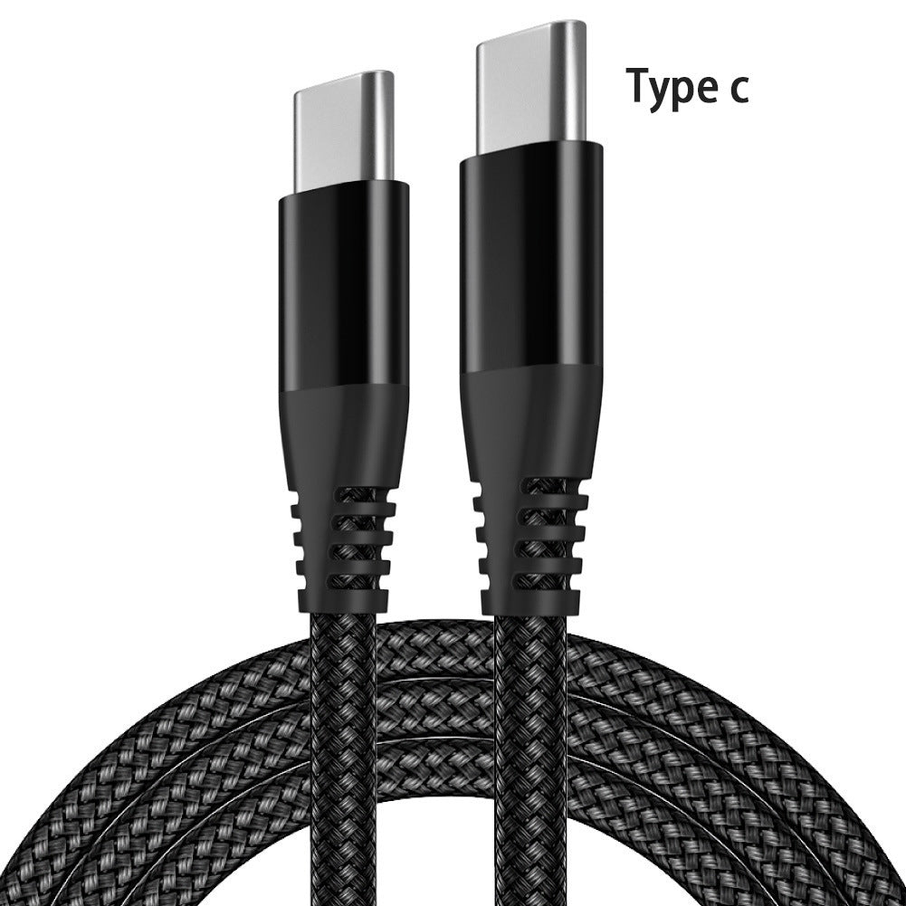 Braided Double Typec Fast Charging Cable Buy Center