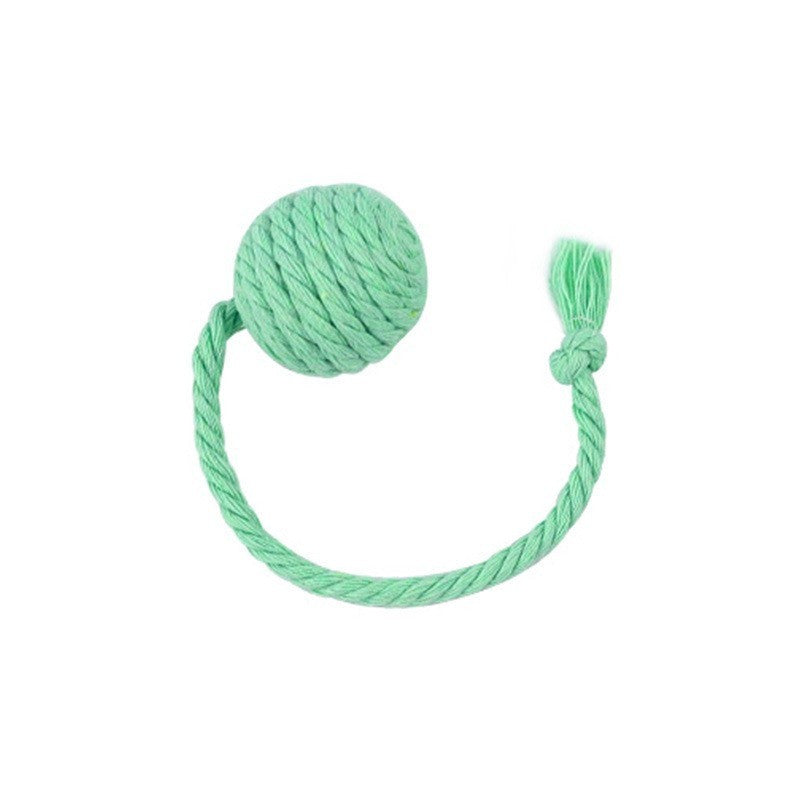 Buy Center Top Rated-Cat Toy Ball With Rope Built In Bell To Roll The Ball And Make A Sound For Kittens To Play With S 3cm Green