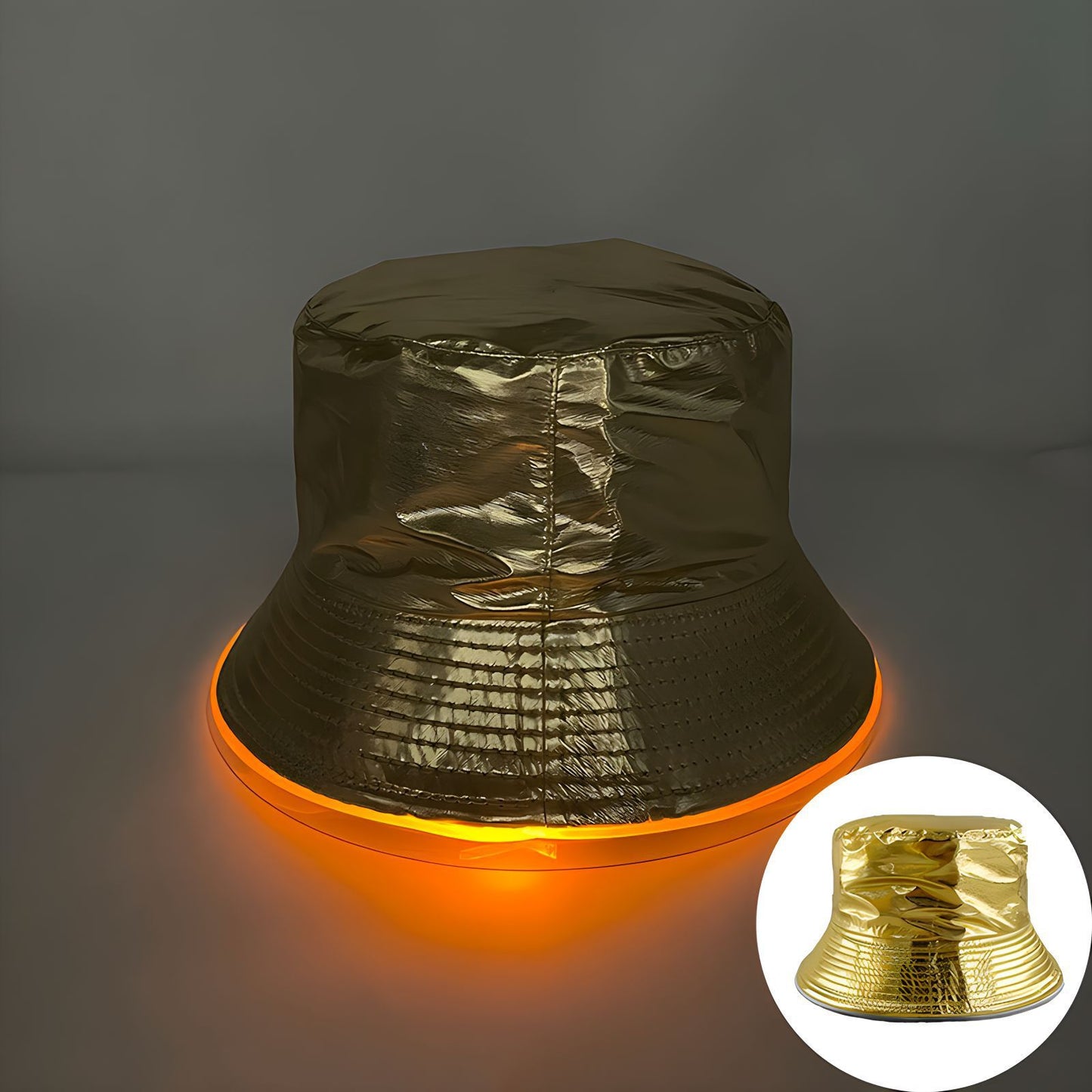 Bar Disco Glowing Bucket Hat Halloween Party LED Light Buy Center