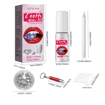 Tooth Gem Kit - Complete Teeth Gems Kit For DIY Tooth Decoration With Glue, Light, And Assorted Gems Perfect For Personalizing Your Smile, Tooth Art, And Cosmetic Teeth Enhancements Buy Center