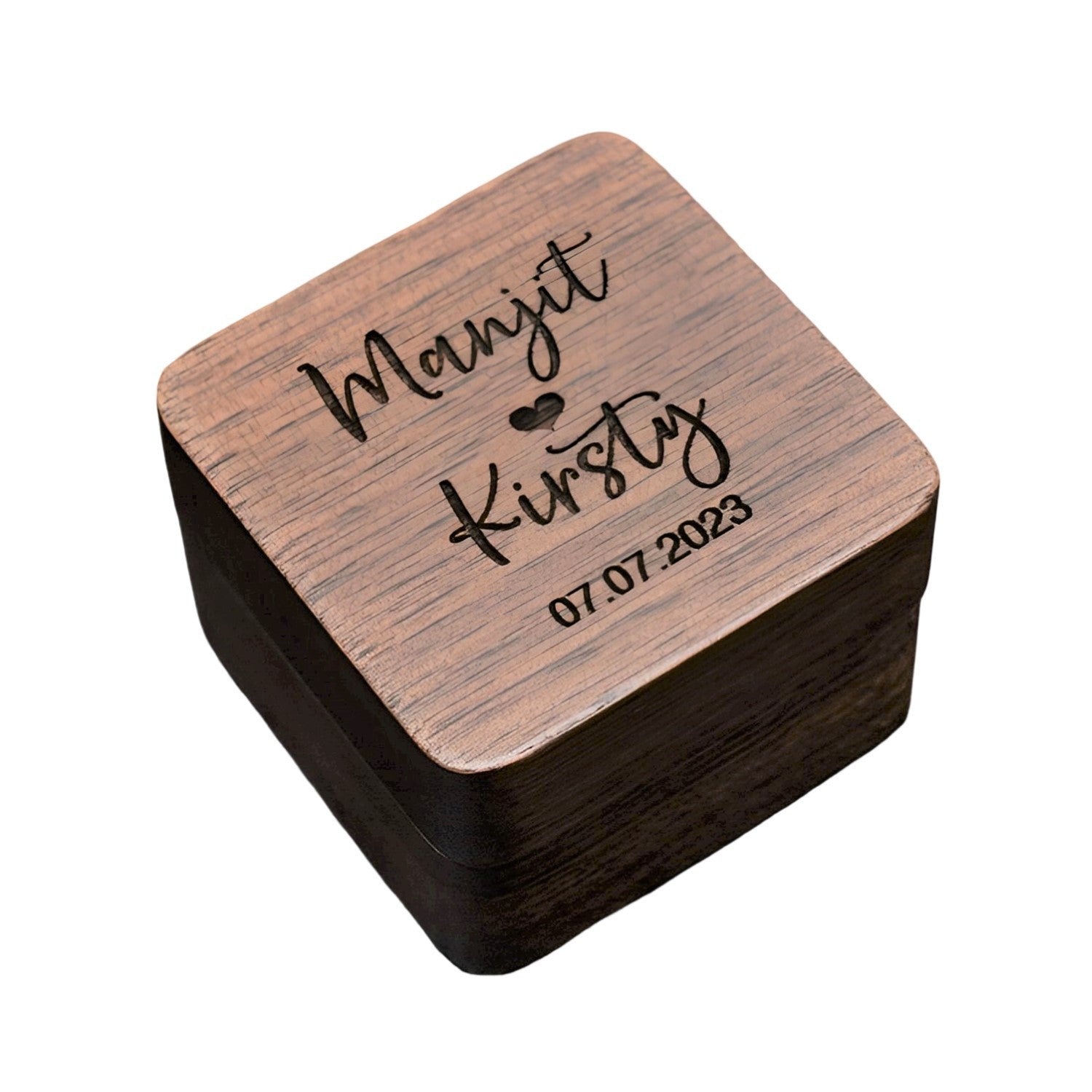 Newly Released at Buy Center: Simple And Creative Walnut Ring Box