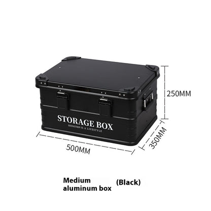 Fresh Arrivals at Buy Center: Storage Multifunctional Waterproof Vehicle-mounted Storage Box Black Aluminum Case Medium