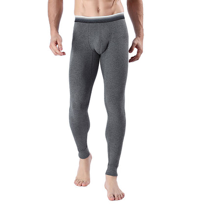 Men's Cropped Long Johns Warm-keeping Pants Cotton Belly-contracting Thin Bottoming Trousers Buy Center