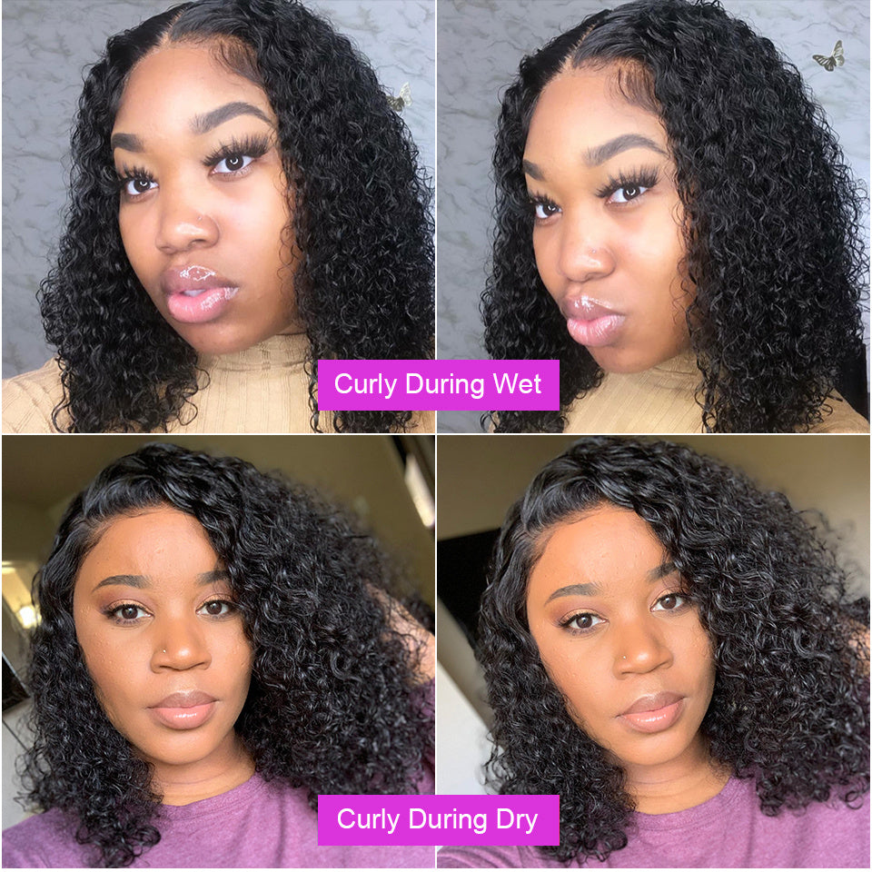 Just Arrived at Buy Center: Deep Water Wave Lace Frontal Human Hair Wigs Transparent Curly