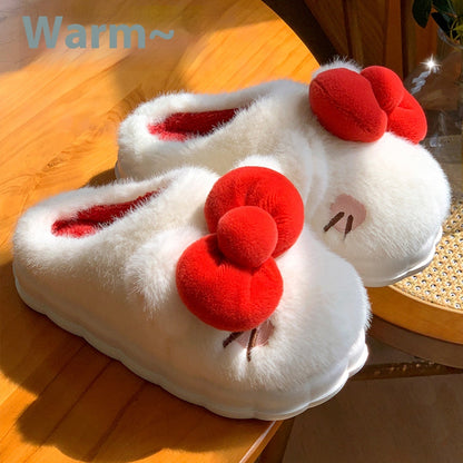 Indoor Warm Girl Plush Slippers For Home Use, Worn Outdoors In Autumn And Winter | Toys, Kids & Babies2 | Buy Center