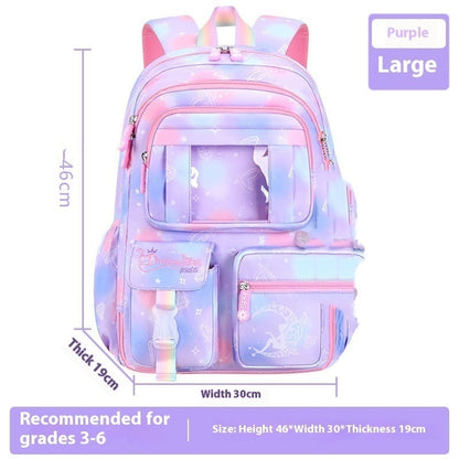 Hot New Items at Buy Center: Fantasy Girl Children Backpack Large Capacity Fantasy Purple Large Size