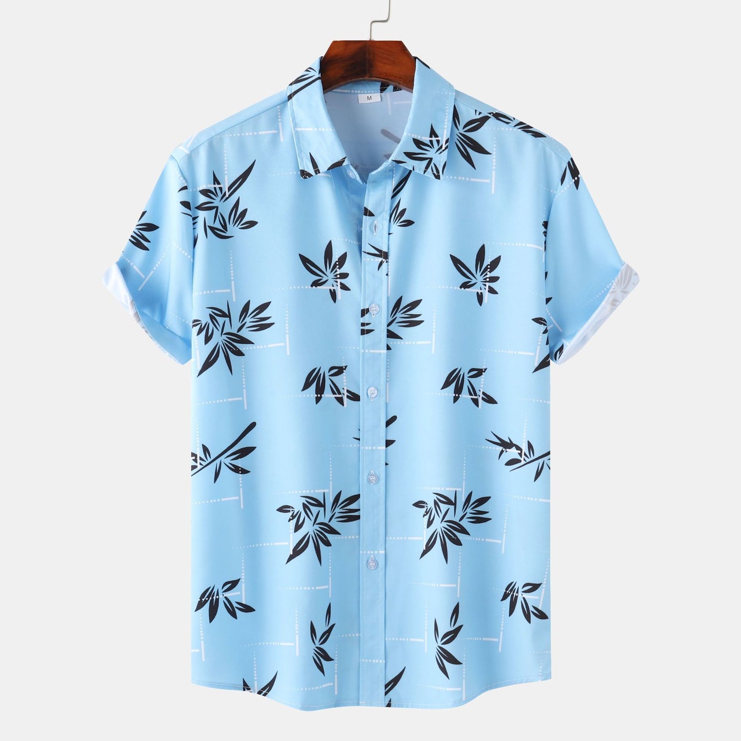 Newly Arrived at Buy Center: Cross-border Wind Beach Digital Printing Men's Short Sleeve Shirt C320