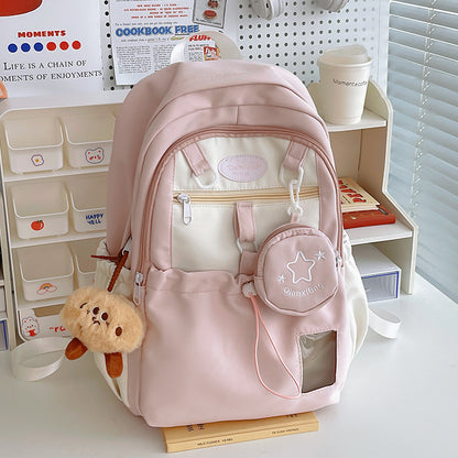 Newly Released at Buy Center: Korean Sweet Schoolbag Girls Backpack Pink