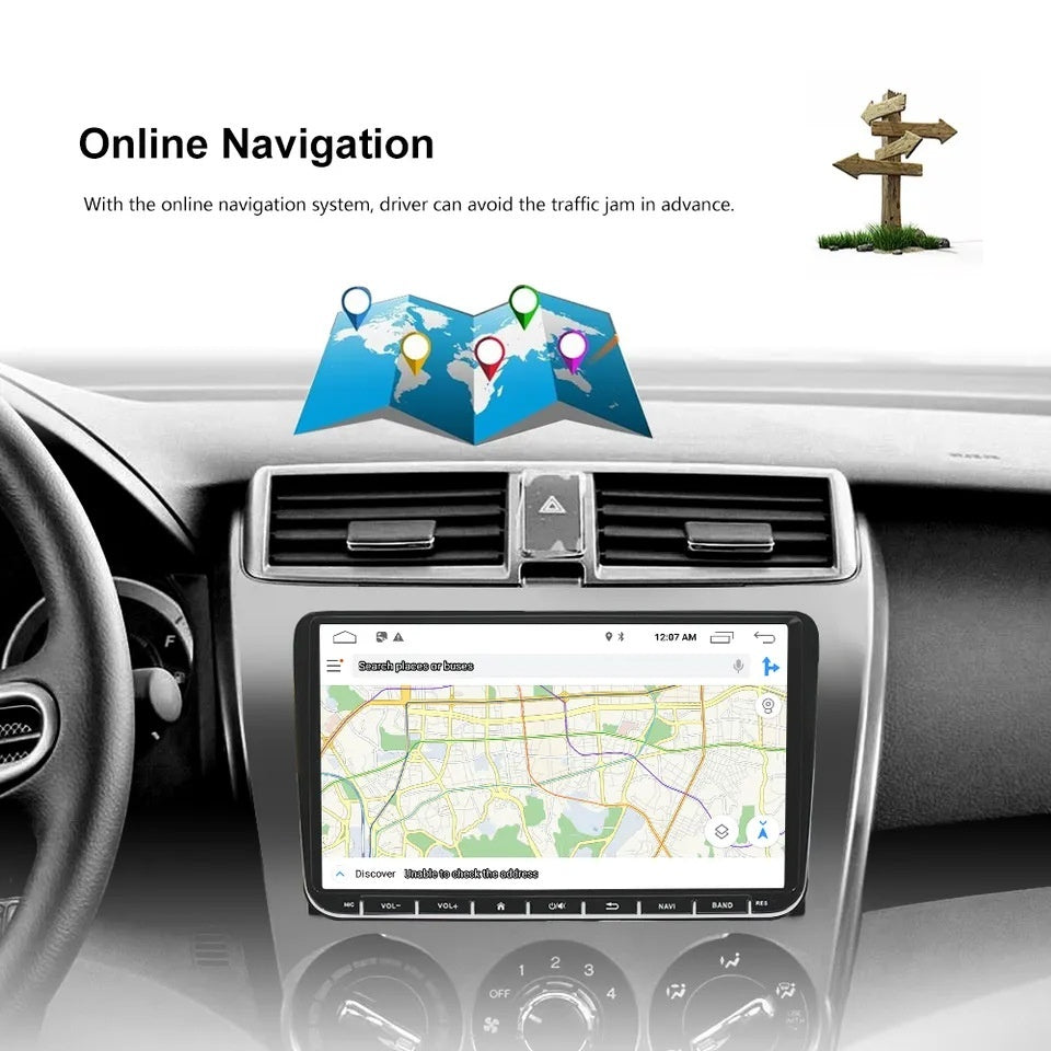 Just Arrived at Buy Center: 9-inch Car Bluetooth MP5 Player Android System GPS Navigation Carplay Host