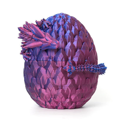 Hot New Items at Buy Center: Print Dragon Ornaments Colorful Movable Crystal Creative Christmas Easter Eggs 2 Blue And Red