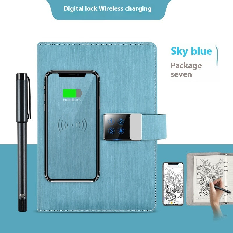 Just Arrived at Buy Center: Handwriting Paper Screen Synchronization Smart Fingerprint Lock Notebook A5 Color16