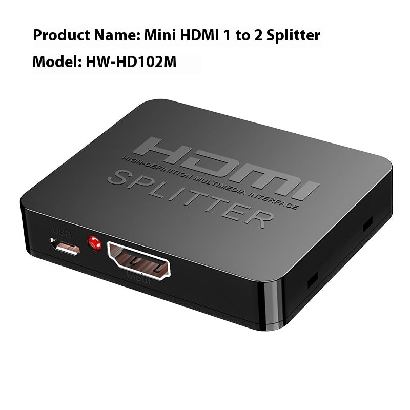 Hdmi Distributor One Divided Into Two 4K Series HDMI One-switch Two-way Frequency Divider Buy Center